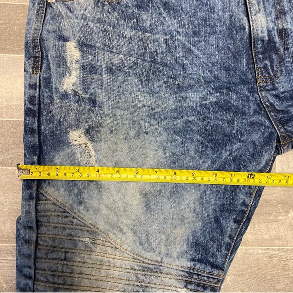 Southpole Baggy Jeans Men 42x32 * Distress 90s Y2K Blue Hip Hop Skater 82628 - Picture 5 of 16